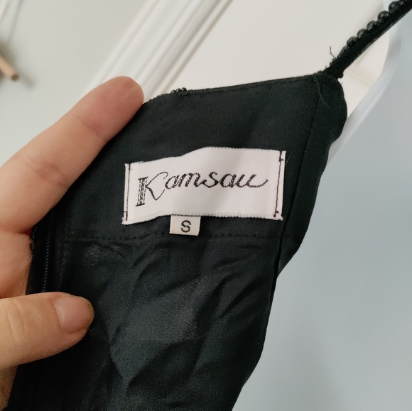 Formal, beaded, classy black dress - Picture 6 of 6